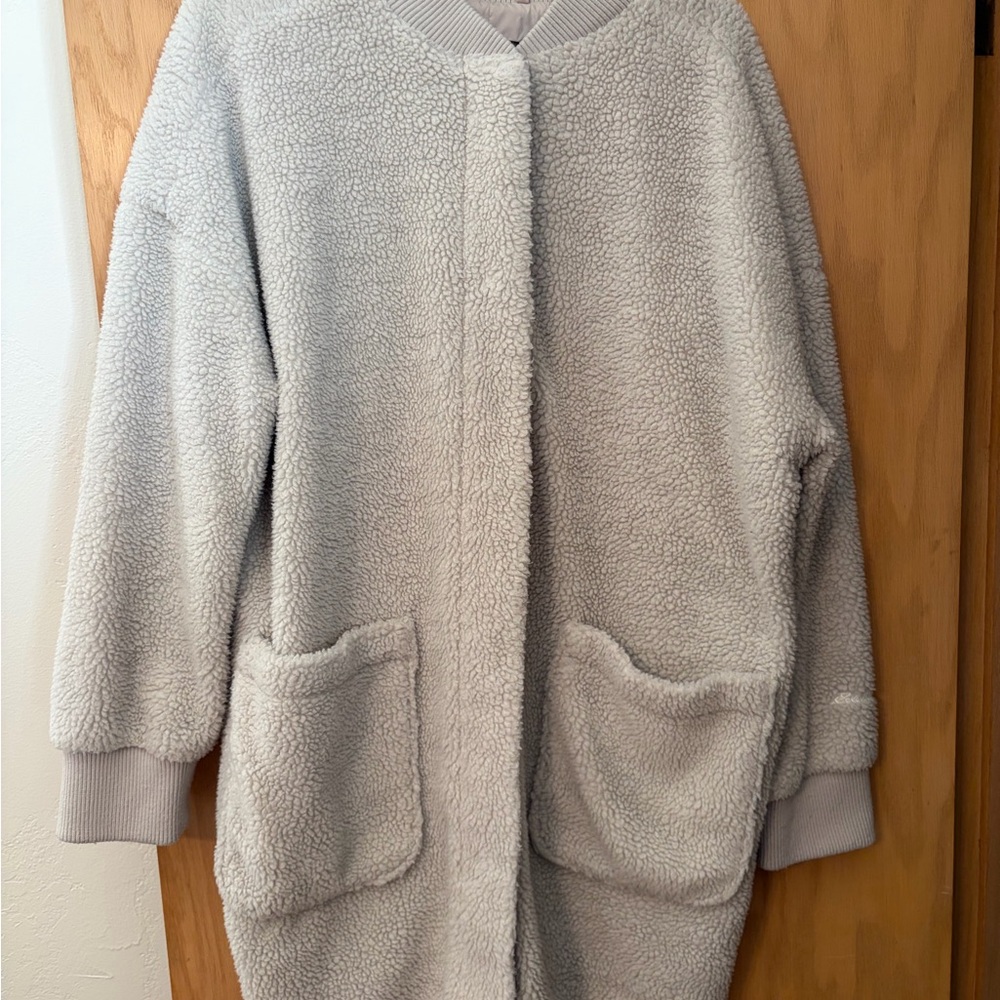 Eddie Bauer Light Gray Teddy Jacket